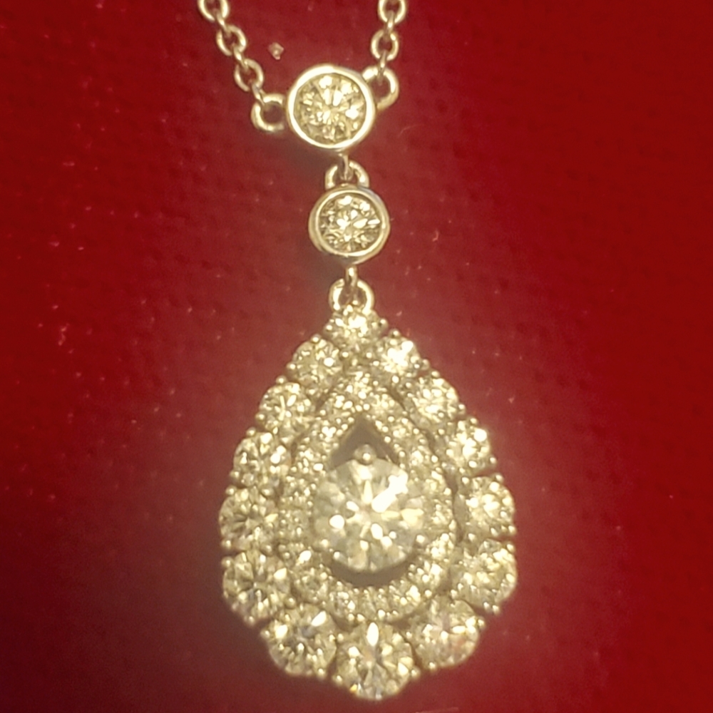 14k WG Diamond Pendant/Neclace